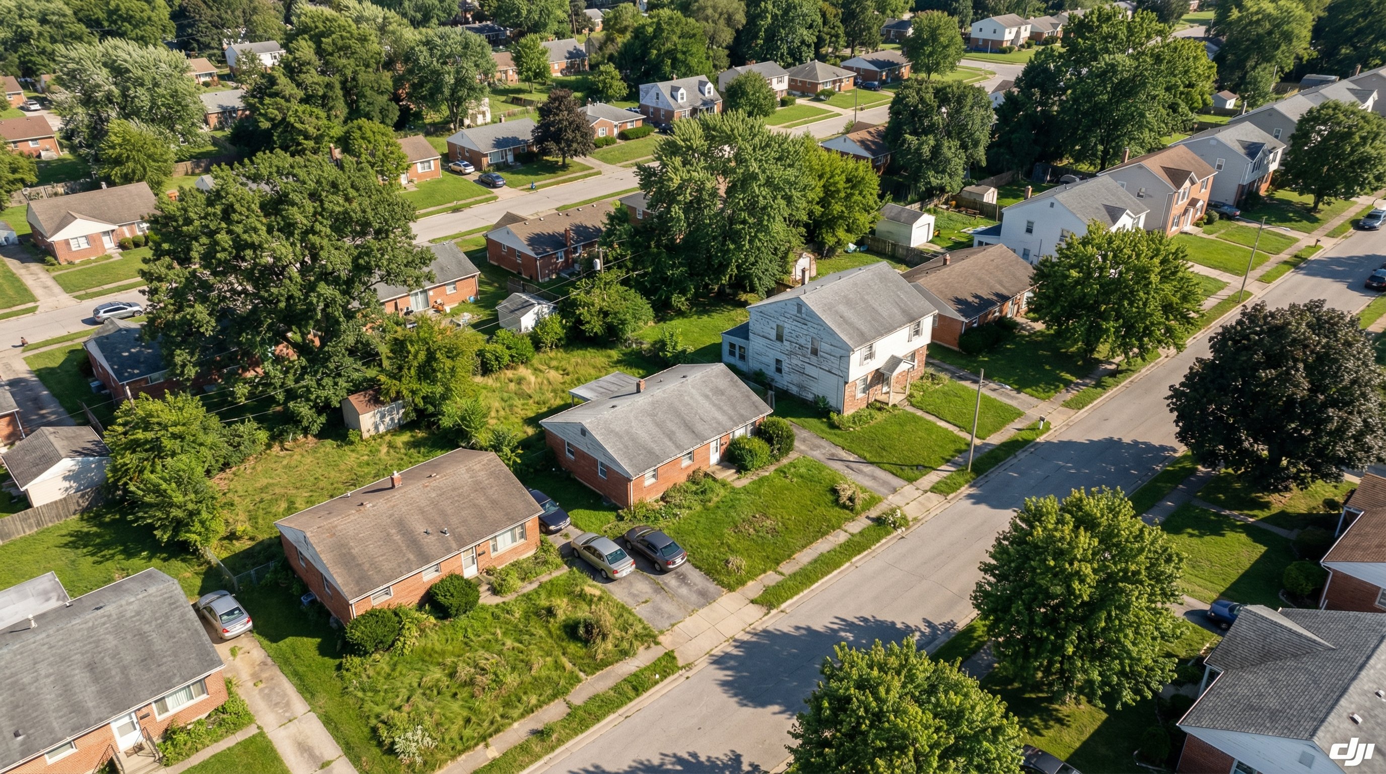 A Missouri suburban brick ranch home in autumn light, relevant to bankruptcy leads context